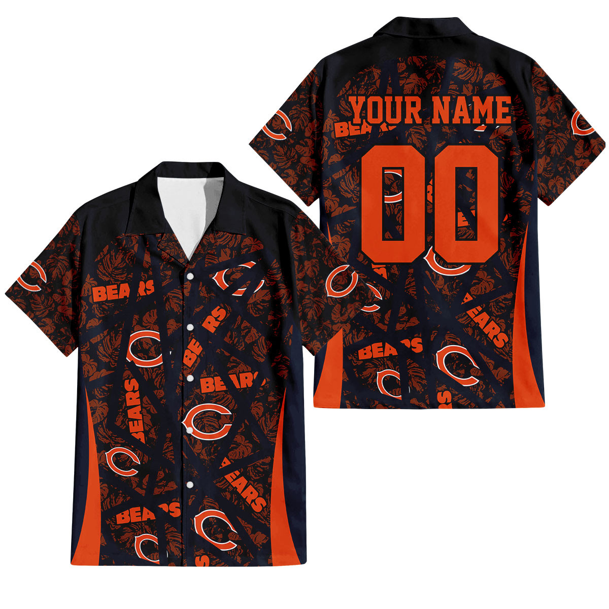 Chicago Bears Aloha Storm Hawaiian Shirt
