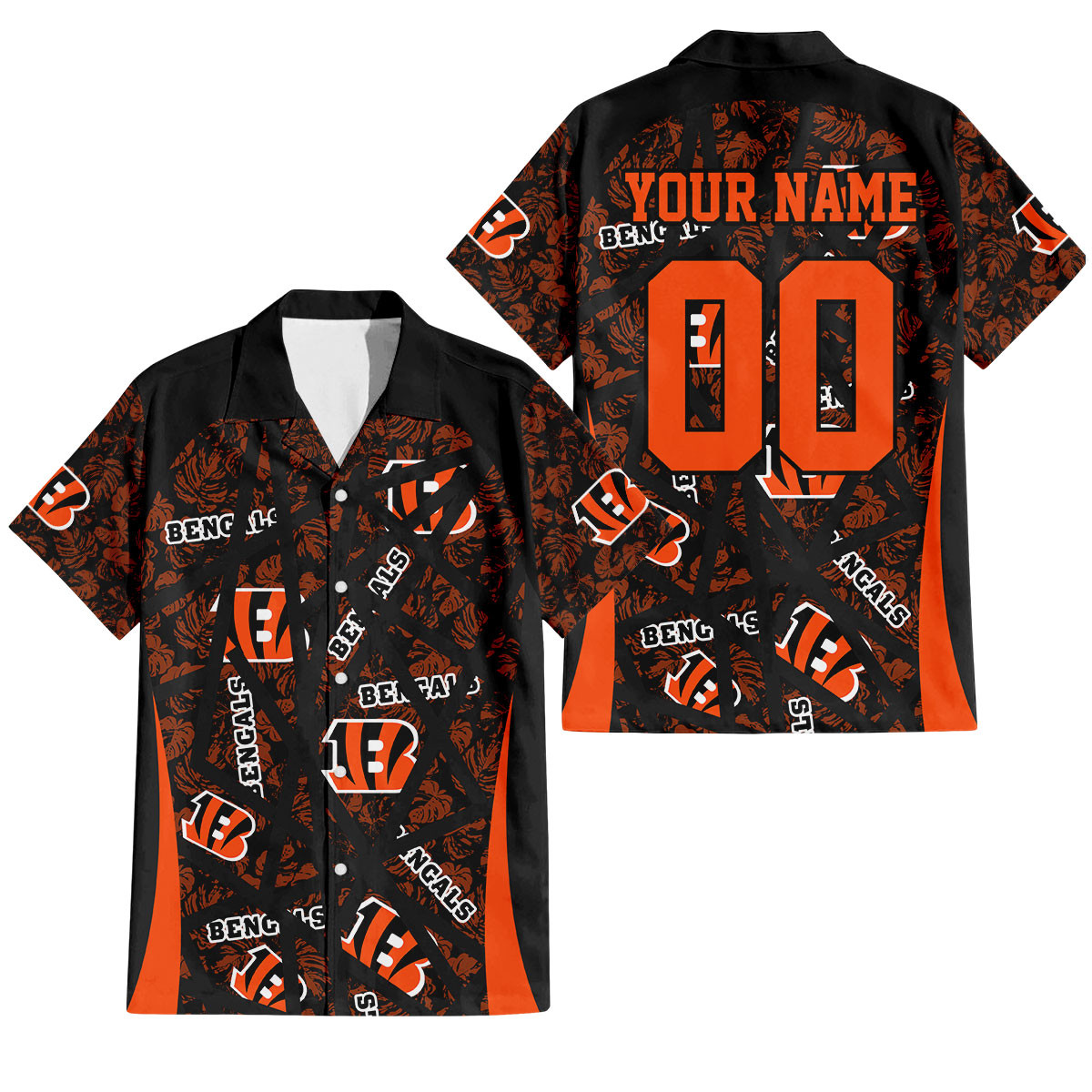 Cincinnati Bengals Aloha Storm Hawaiian Shirt