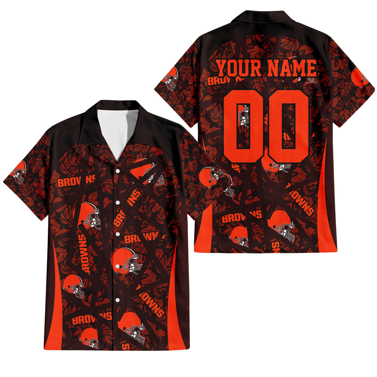 Cleveland Browns Aloha Storm Hawaiian Shirt