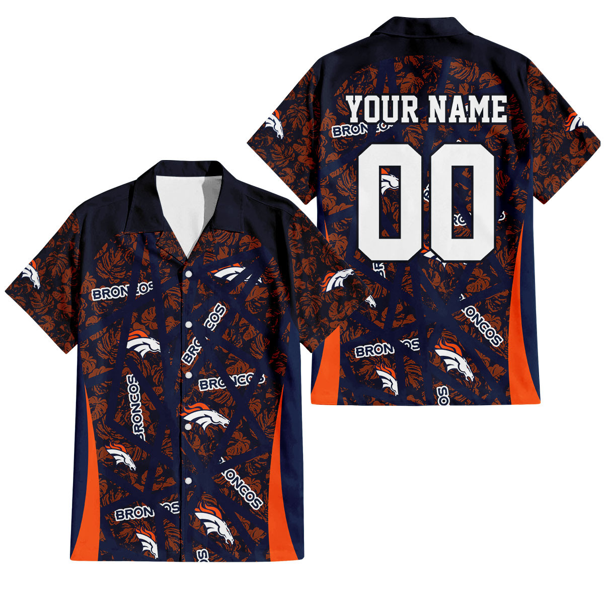 Denver Broncos Aloha Storm Hawaiian Shirt