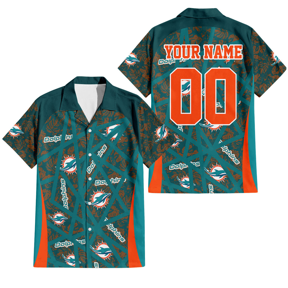 Miami Dolphins Aloha Storm Hawaiian Shirt