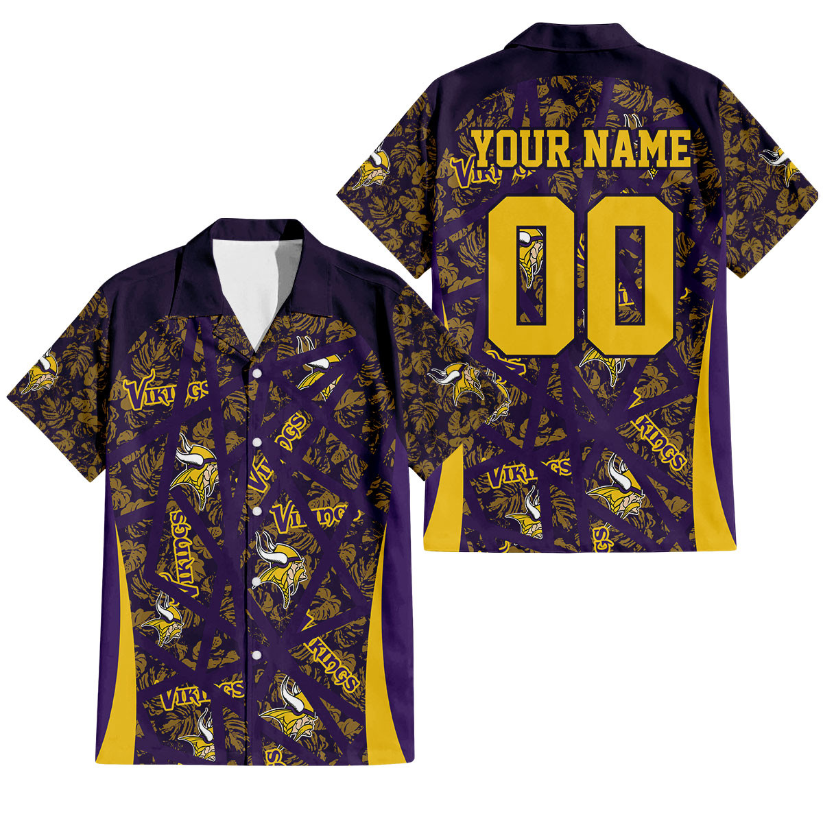Minnesota Vikings Aloha Storm Hawaiian Shirt