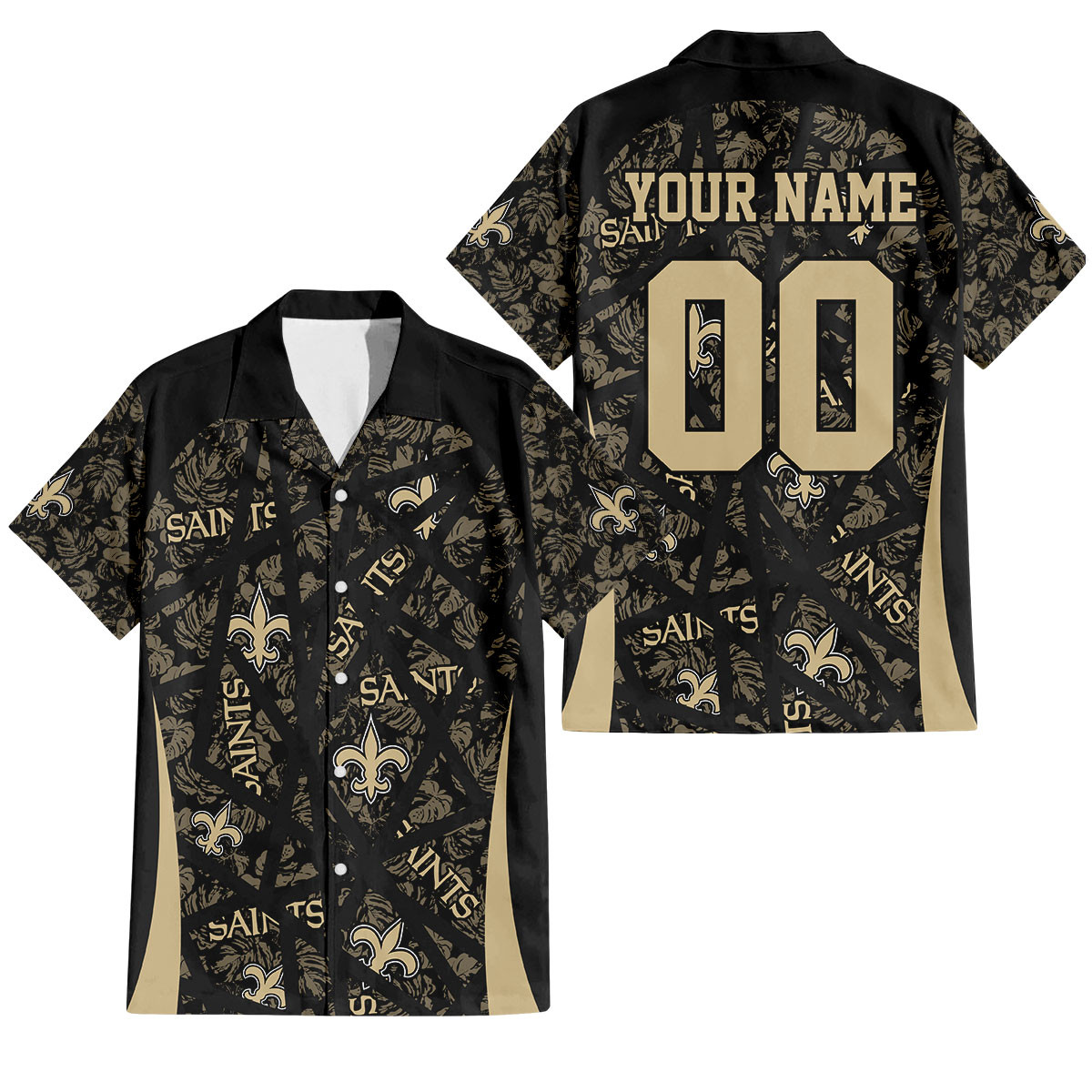 New Orleans Saints Aloha Storm Hawaiian Shirt
