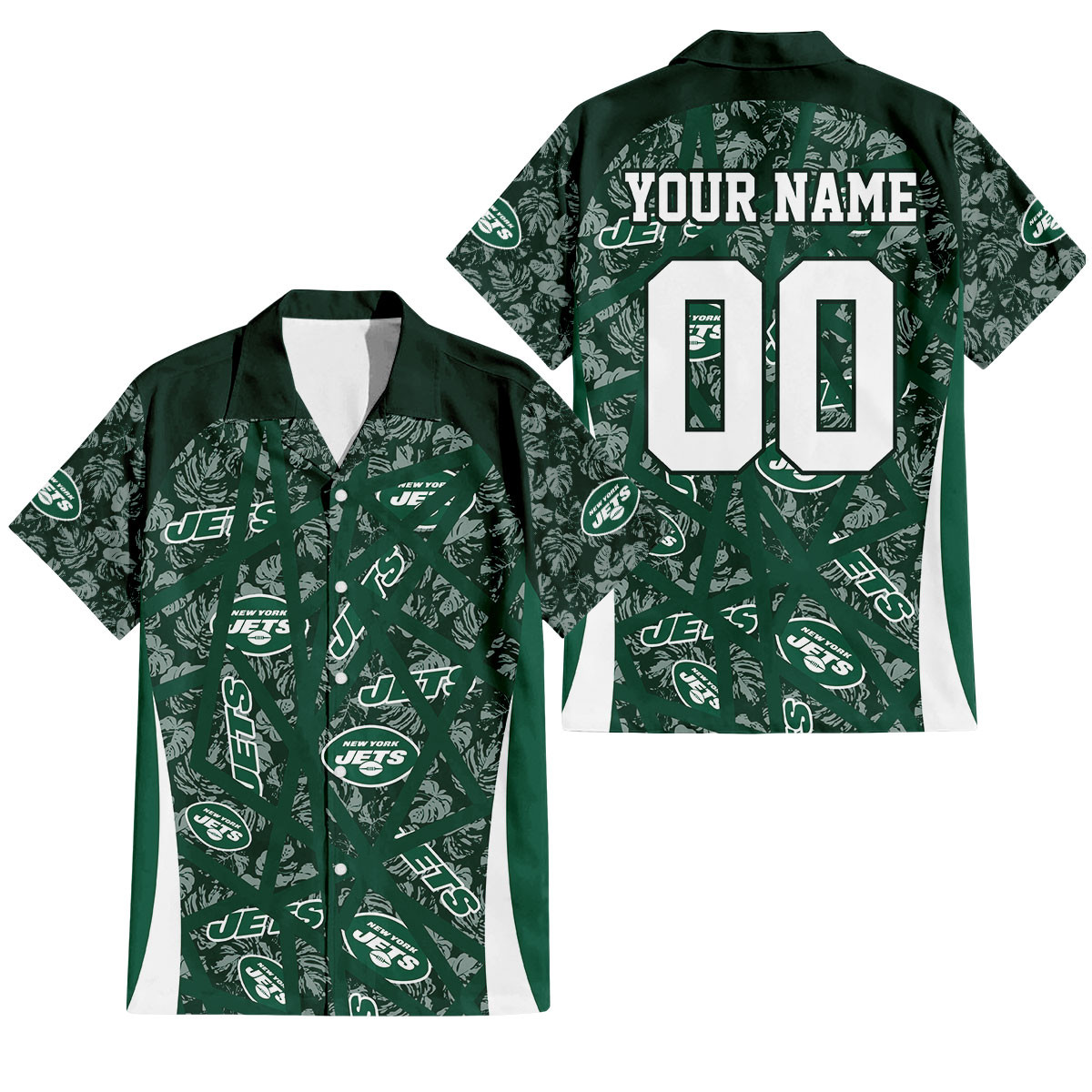 New York Jets Aloha Storm Hawaiian Shirt