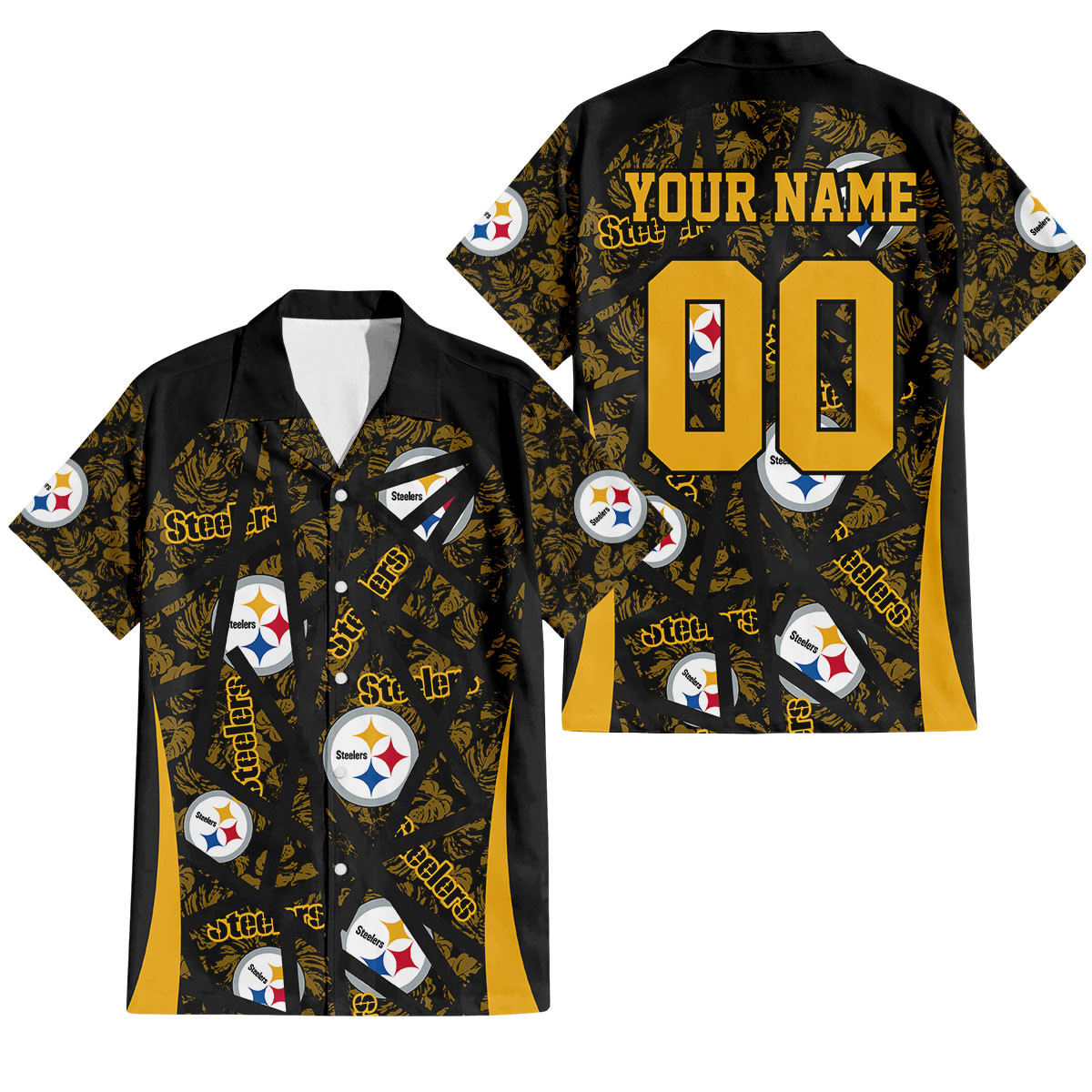 Pittsburgh Steelers Aloha Storm Hawaiian Shirt