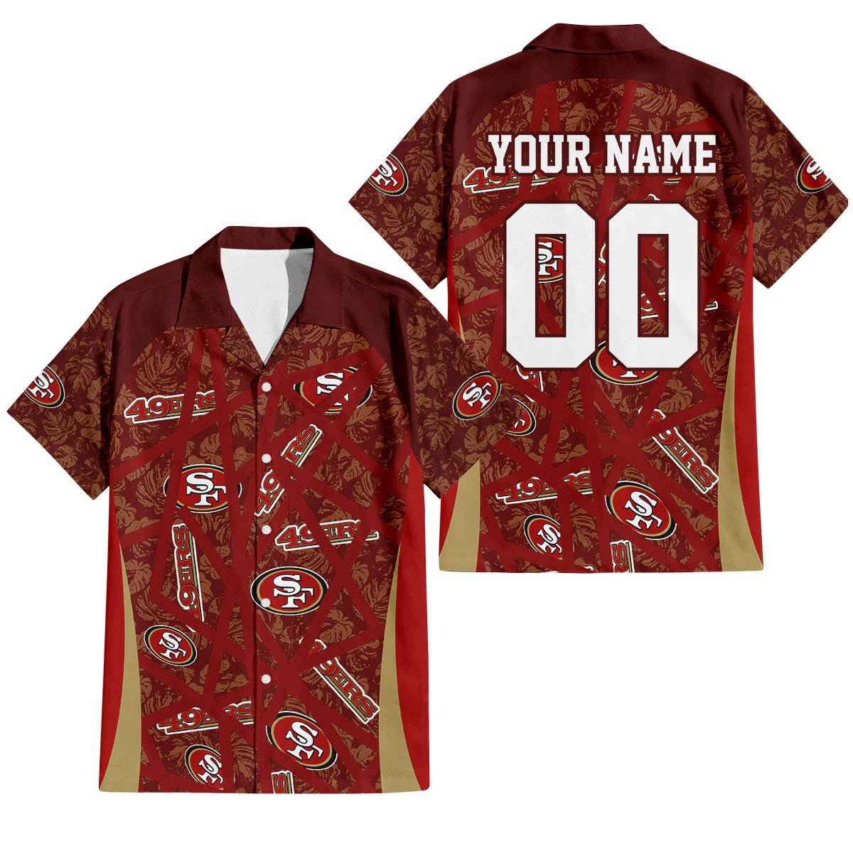 San Francisco 49ers Aloha Storm Hawaiian Shirt