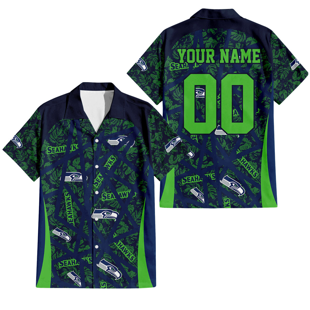 Seattle Seahawks Aloha Storm Hawaiian Shirt