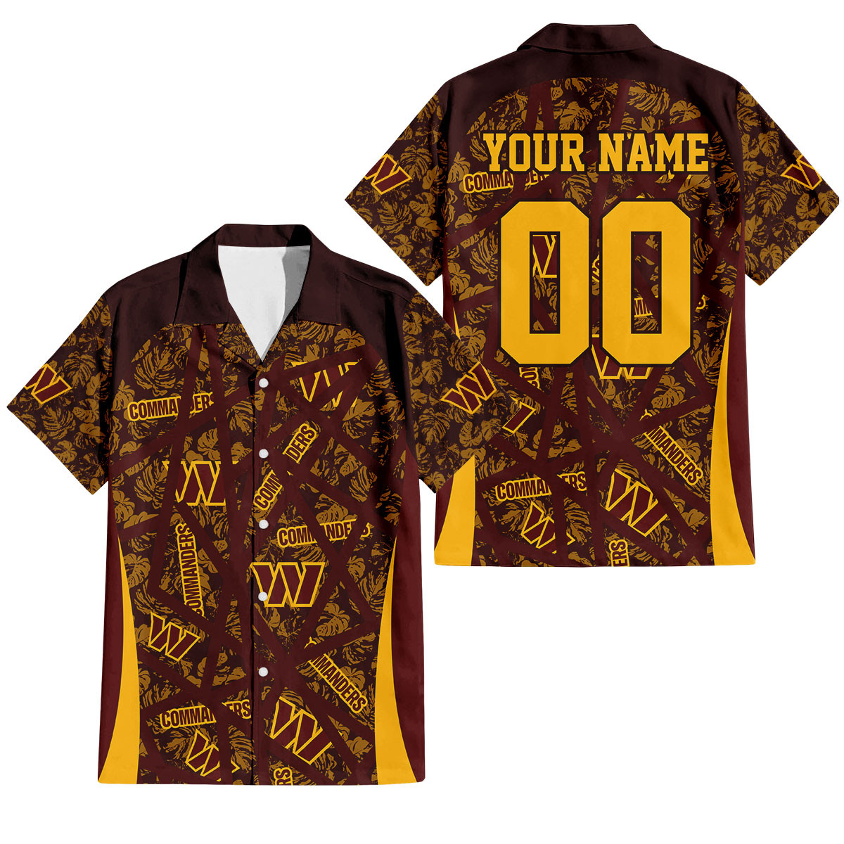 Washington Commanders Aloha Storm Hawaiian Shirt