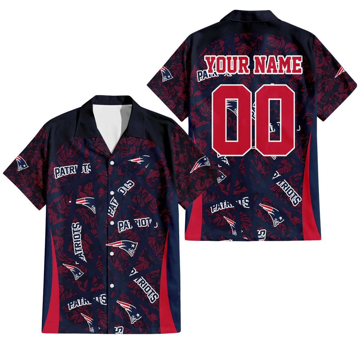 New England Patriots Aloha Storm Hawaiian Shirt