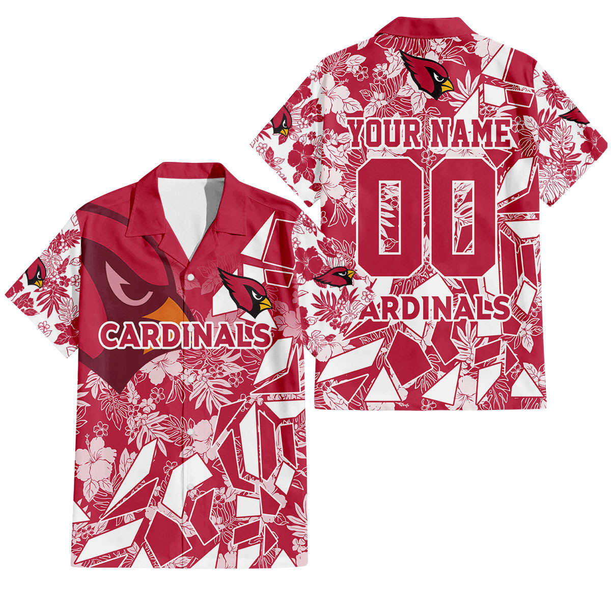 Arizona Cardinals Petal Rush Hawaiian Shirt