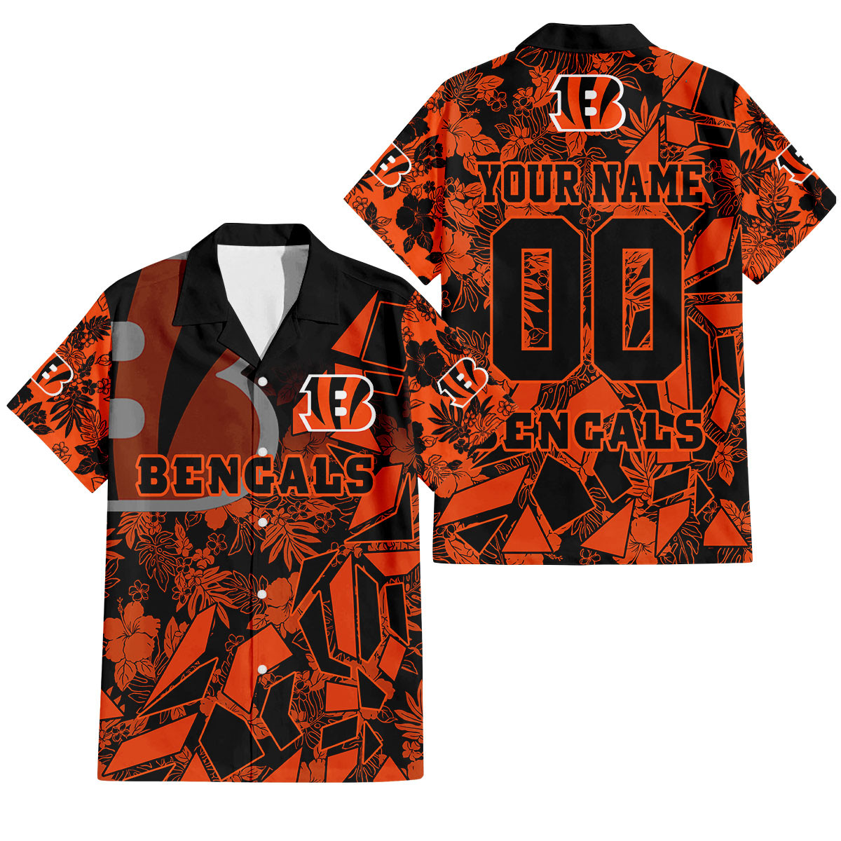 Cincinnati Bengals Petal Rush Hawaiian Shirt