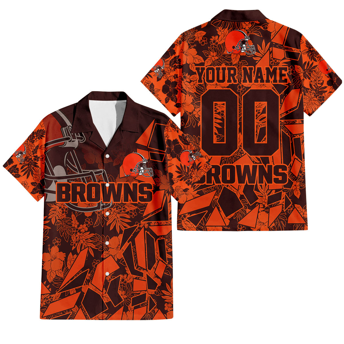 Cleveland Browns Petal Rush Hawaiian Shirt