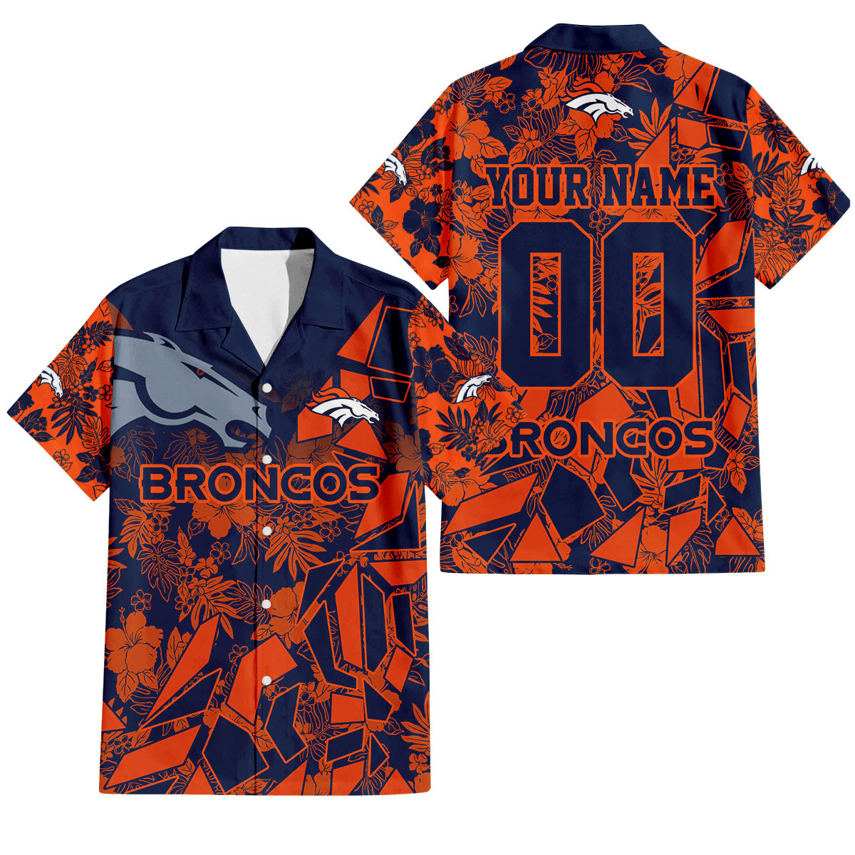 Denver Broncos Petal Rush Hawaiian Shirt