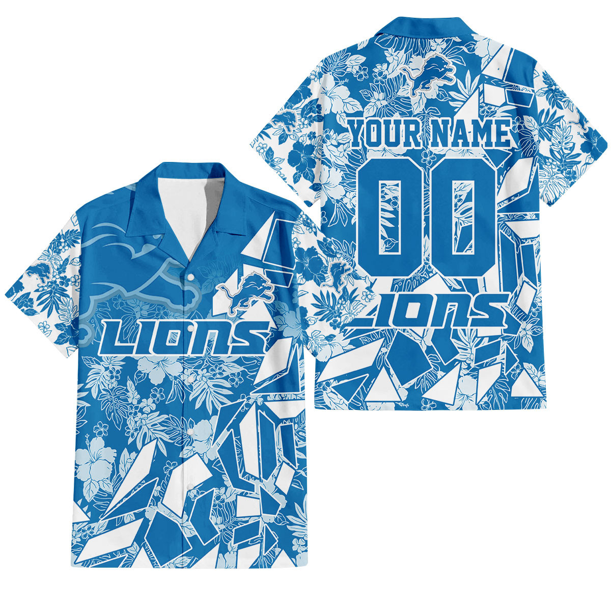 Detroit Lions Petal Rush Hawaiian Shirt