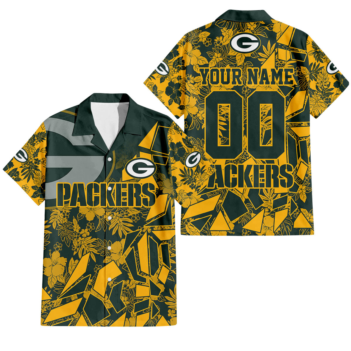 Green Bay Packers Petal Rush Hawaiian Shirt