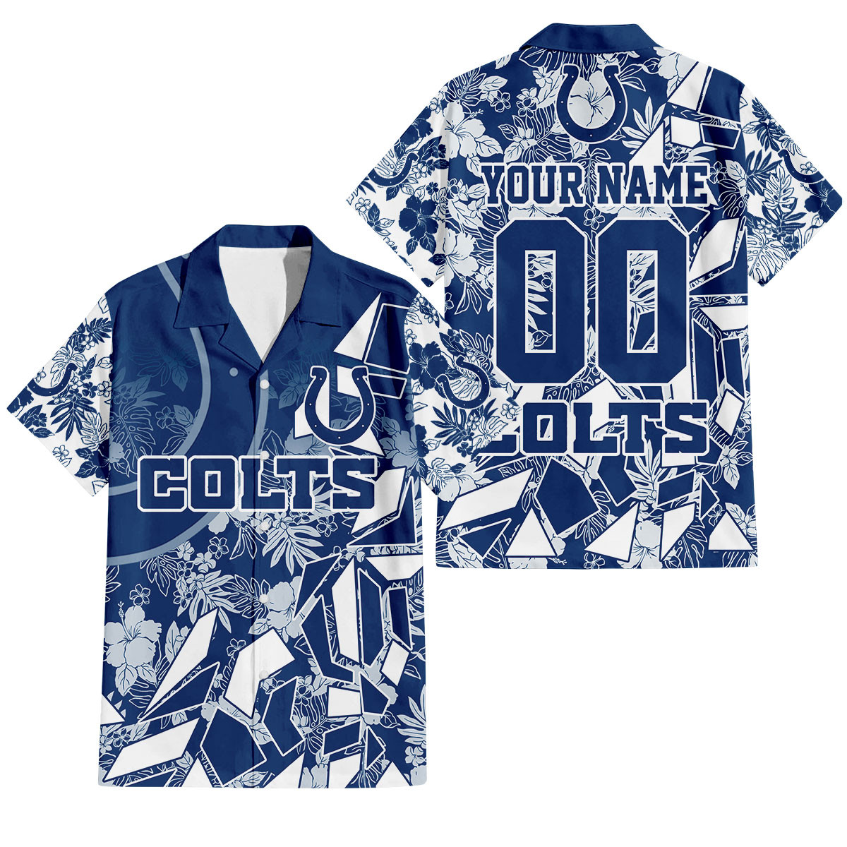 Indianapolis Colts Petal Rush Hawaiian Shirt
