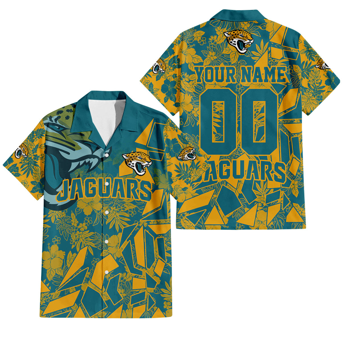 Jacksonville Jaguars Petal Rush Hawaiian Shirt