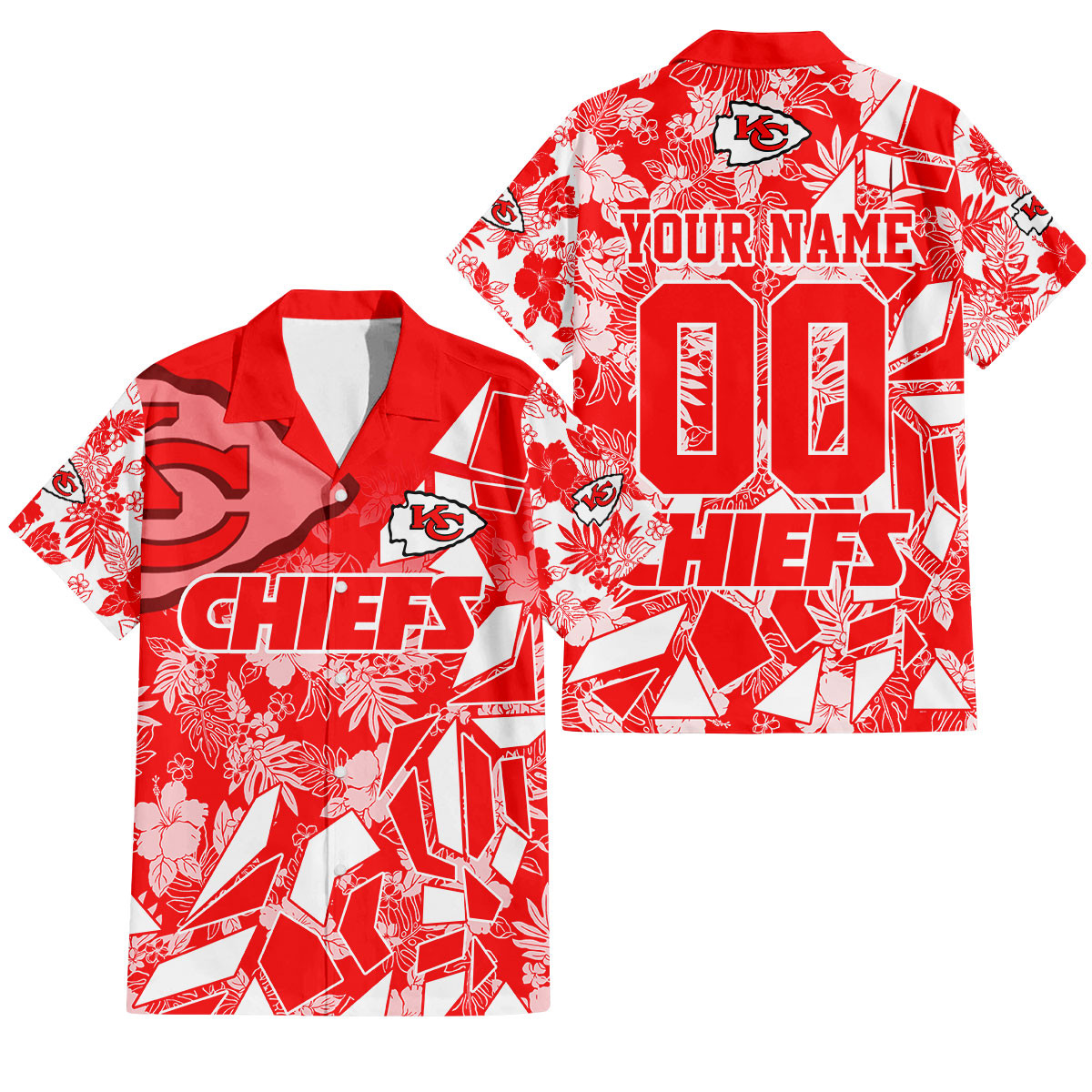 Kansas City Chiefs Petal Rush Hawaiian Shirt