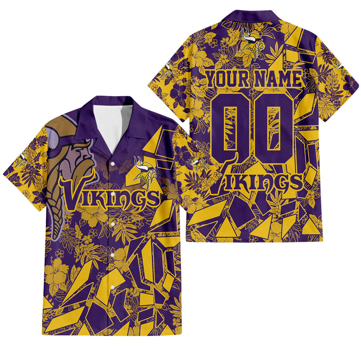 Minnesota Vikings Petal Rush Hawaiian Shirt