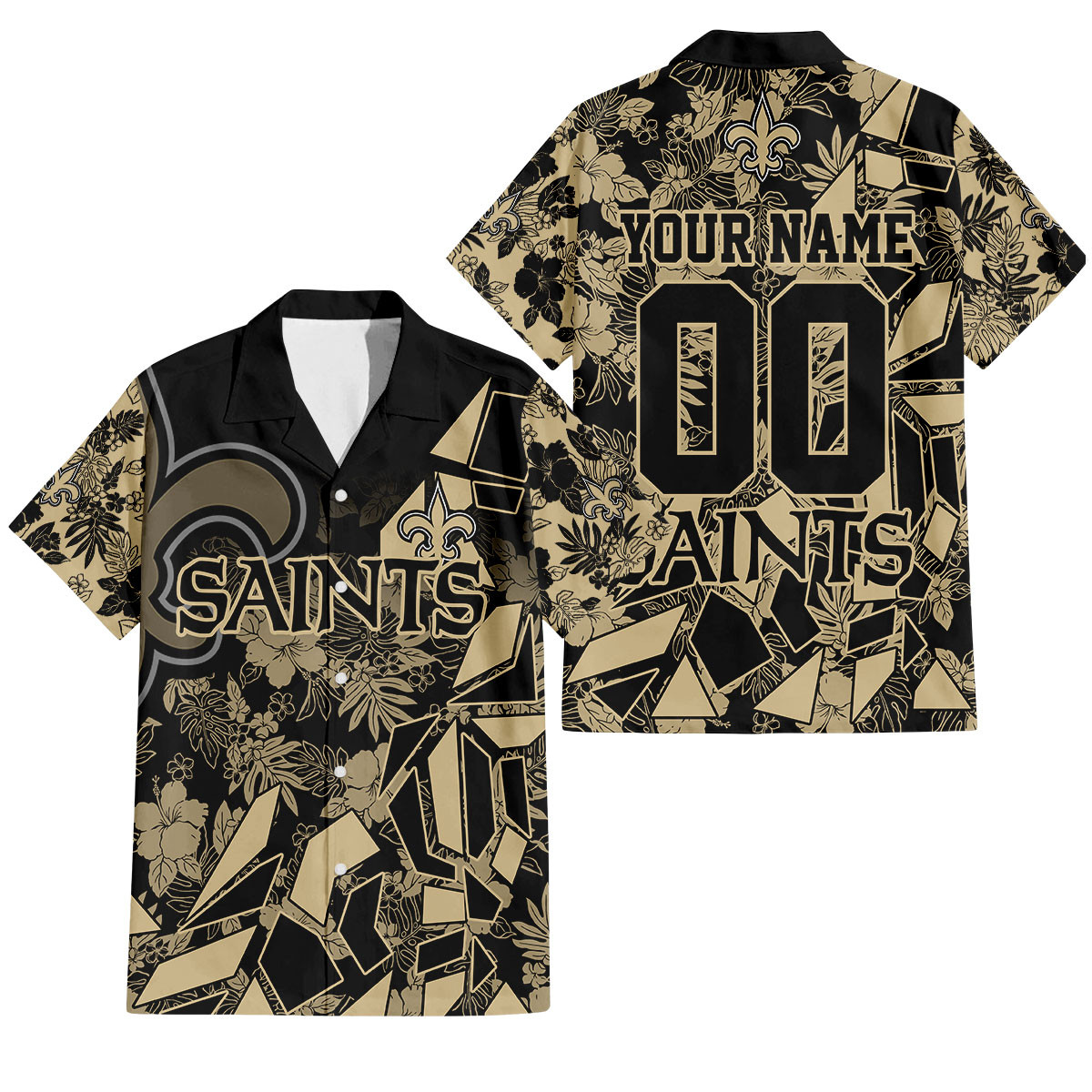 New Orleans Saints Petal Rush Hawaiian Shirt