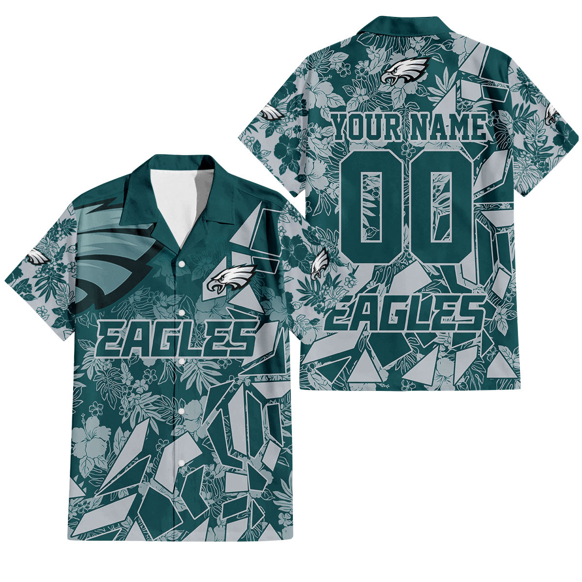 Philadelphia Eagles Petal Rush Hawaiian Shirt