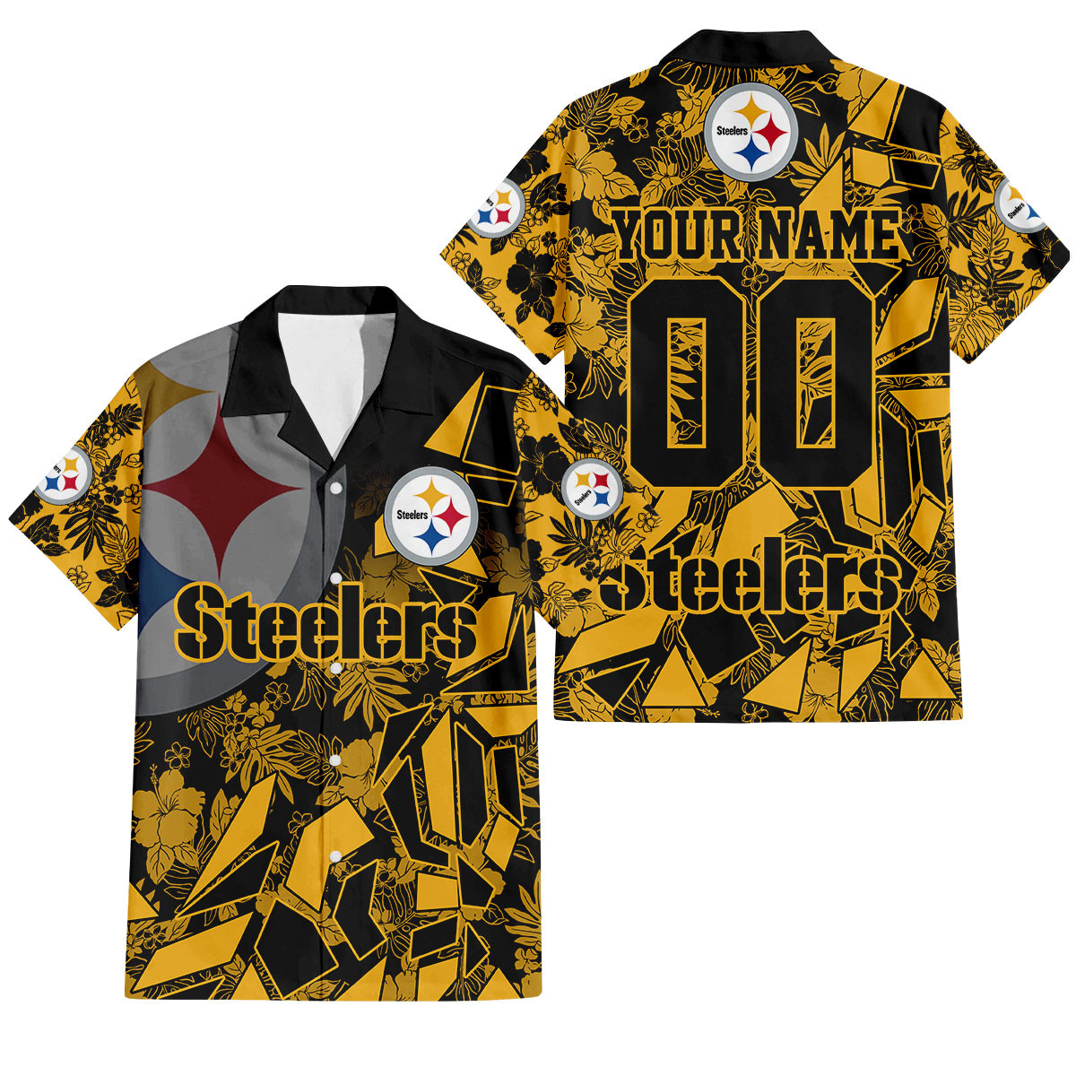 Pittsburgh Steelers Petal Rush Hawaiian Shirt