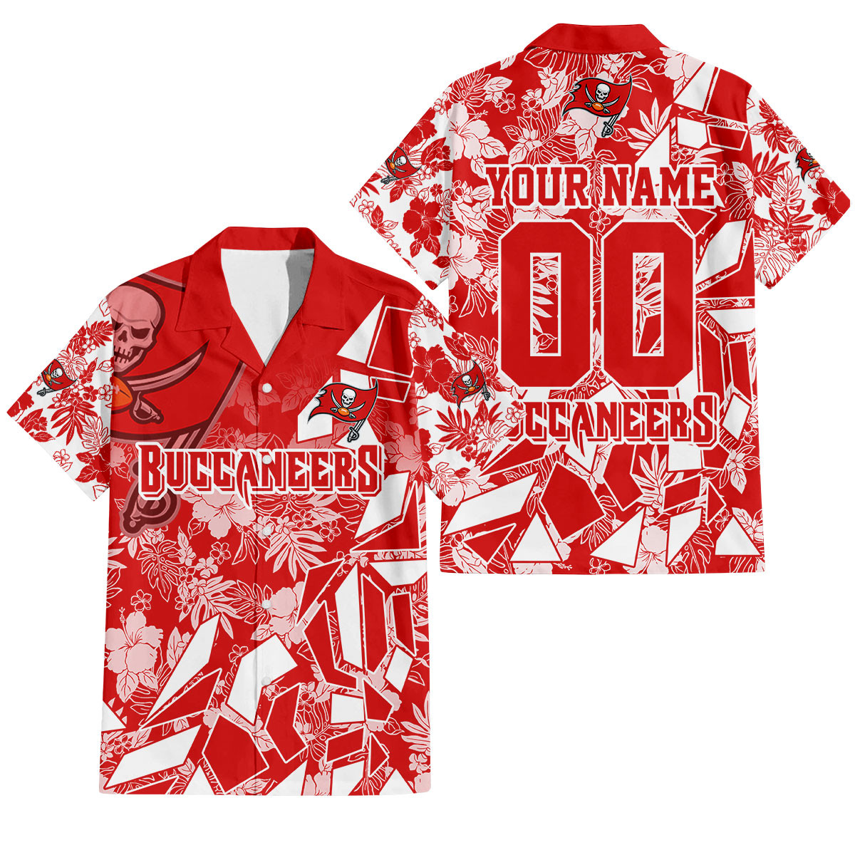 Tampa Bay Buccaneers Petal Rush Hawaiian Shirt