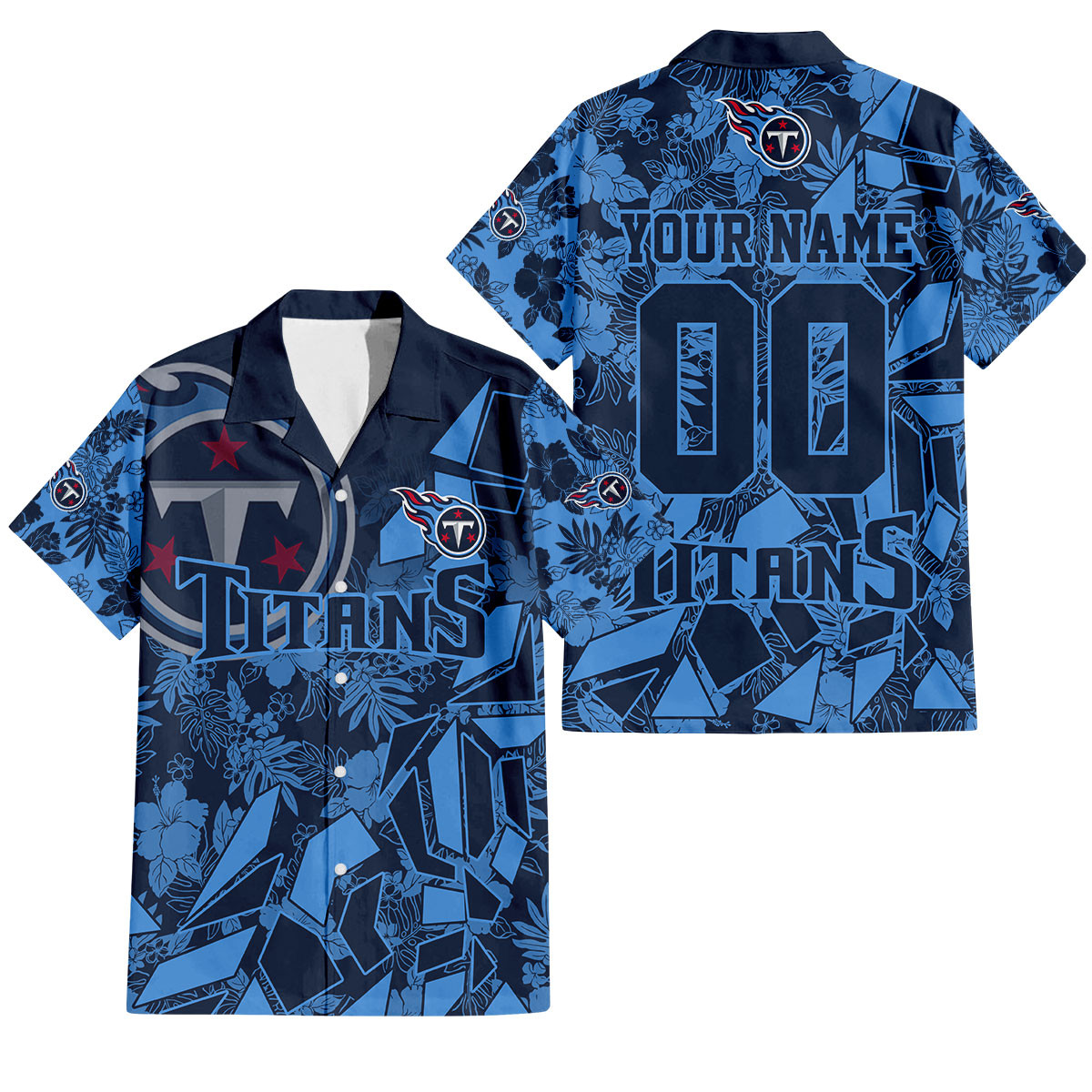 Tennessee Titans Petal Rush Hawaiian Shirt