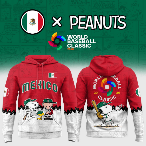 Mexico - Baseball Hoodie Peanuts WBC 2026