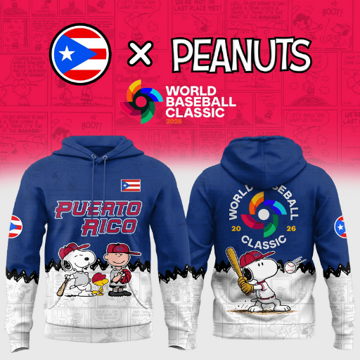 Puerto Rico - Baseball Hoodie Peanuts WBC 2026