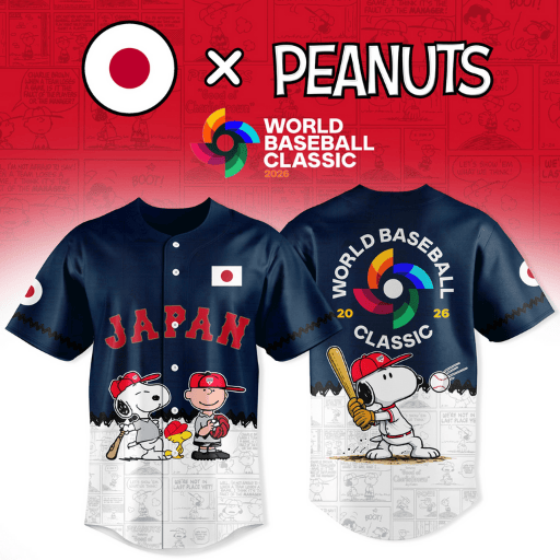 Japan x Peanuts World Baseball Classic 2026 Blue Jersey