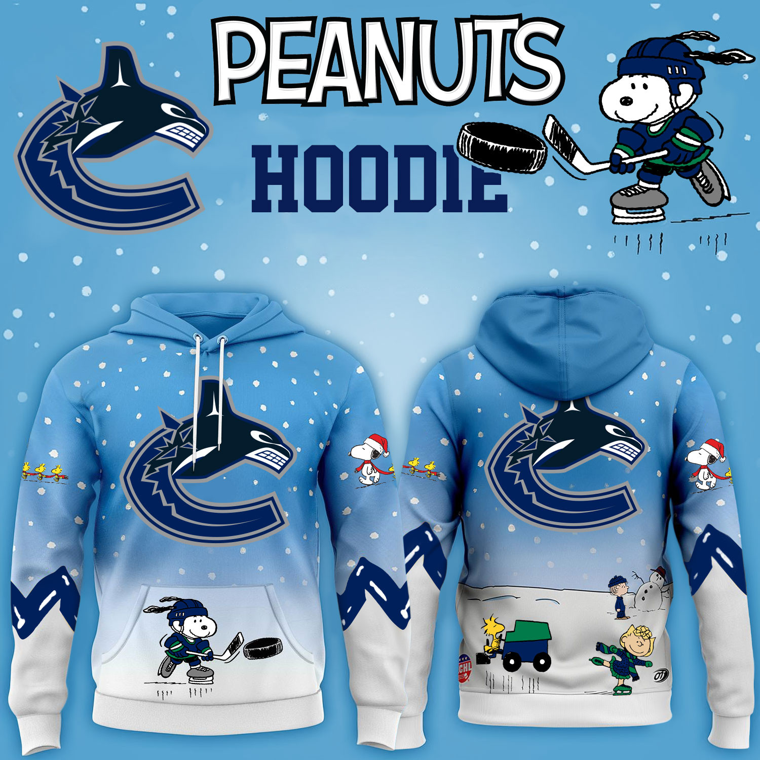 Vancouver Canucks Hockey Peanuts Hoodie 2026 Limited Edition