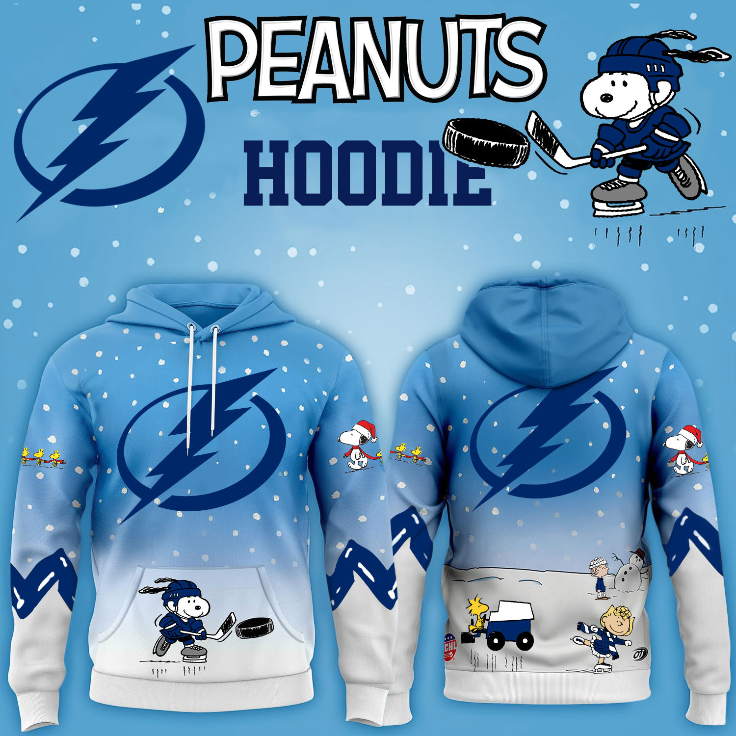 Tampa Bay Lightning Hockey Peanuts Hoodie 2026 Limited Edition