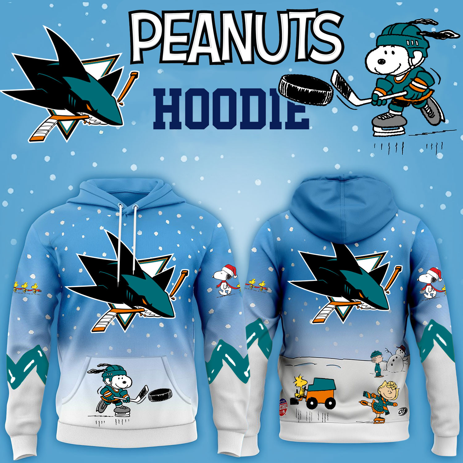 San Jose Sharks Hockey Peanuts Hoodie 2026 Limited Edition