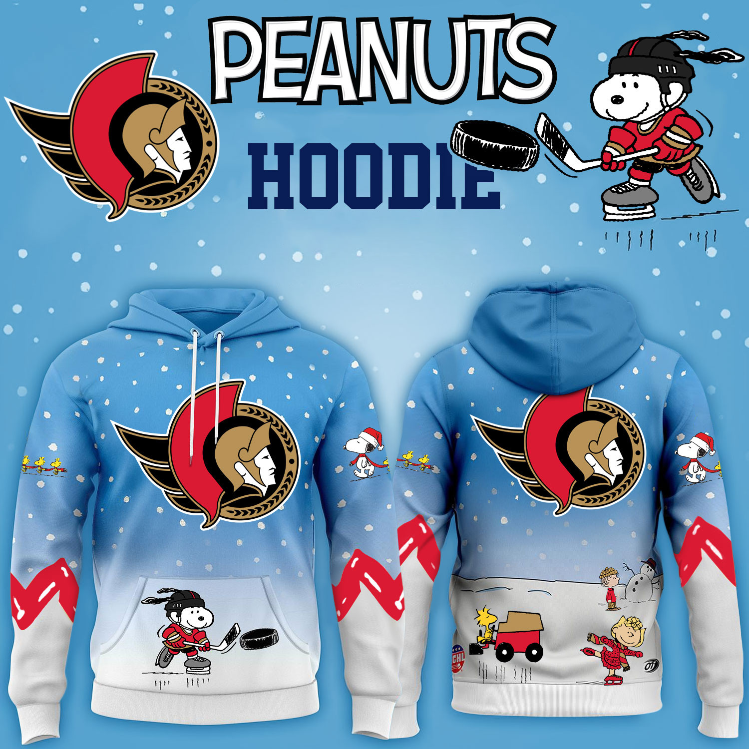 Ottawa Senators Hockey Peanuts Hoodie 2026 Limited Edition