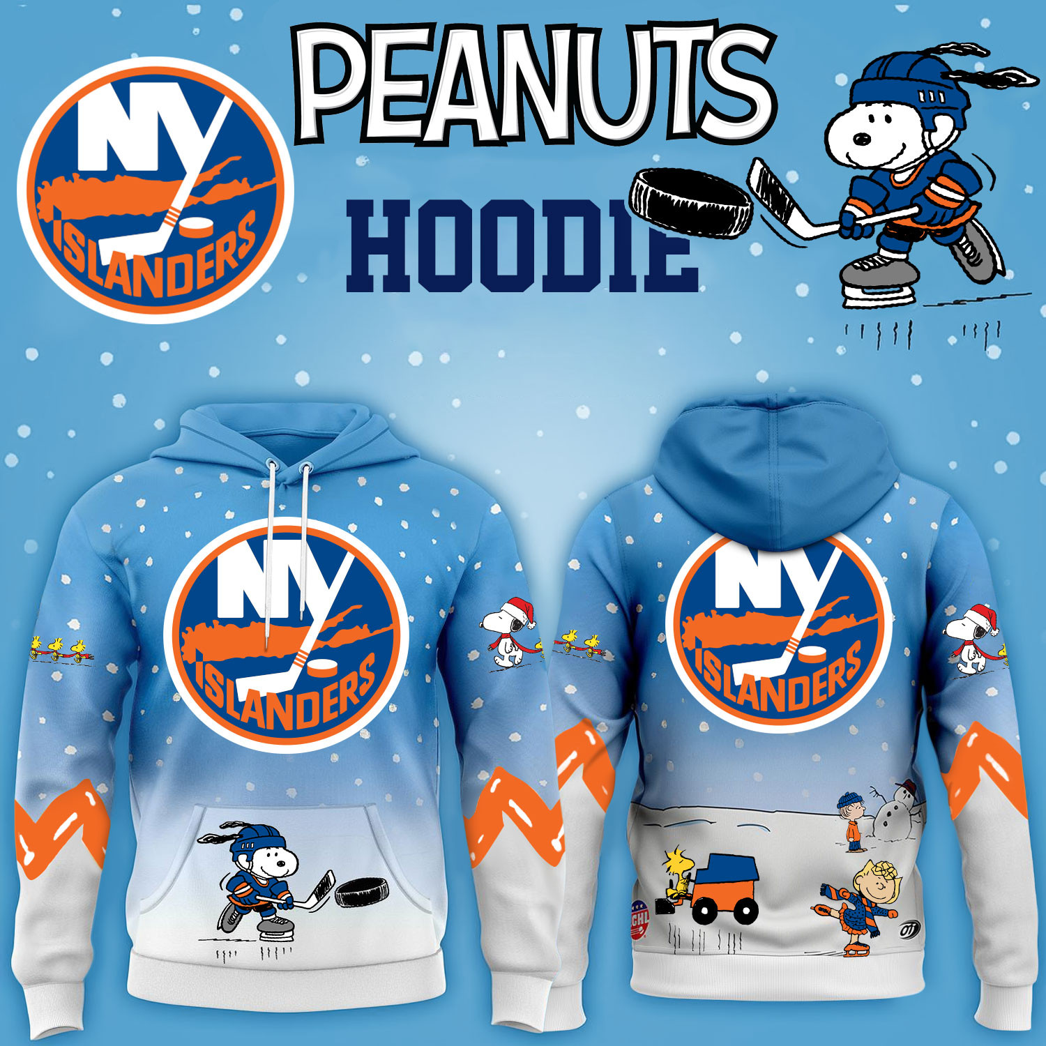 New York Islanders Hockey Peanuts Hoodie 2026 Limited Edition