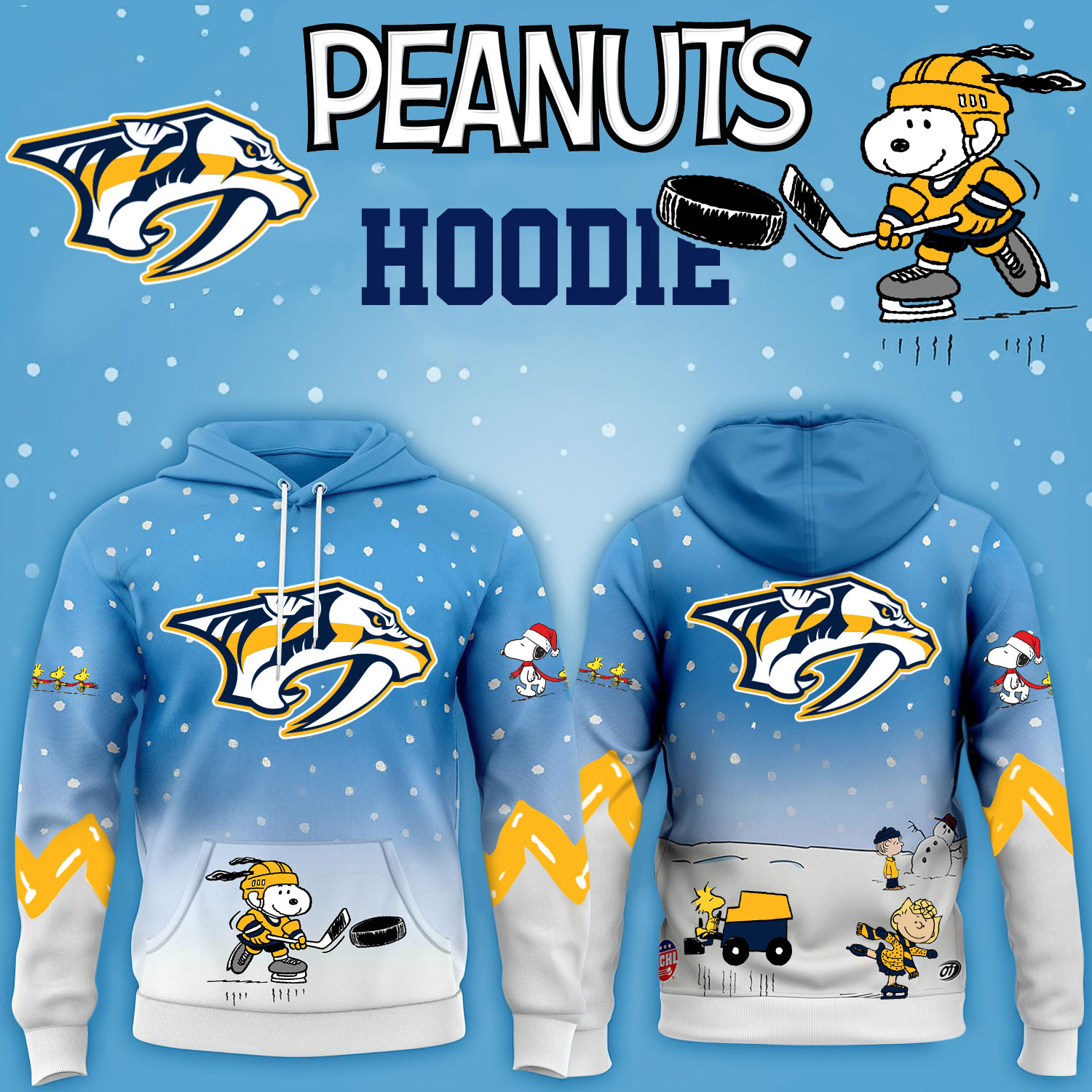 Nashville Predators Hockey Peanuts Hoodie 2026 Limited Edition