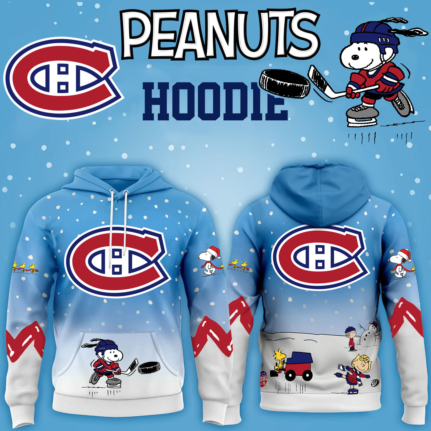 Montreal Canadiens Hockey Peanuts Hoodie 2026 Limited Edition