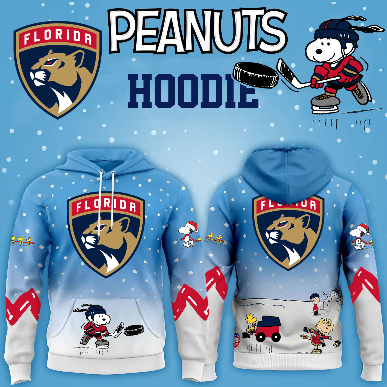 Florida Panthers Hockey Peanuts Hoodie 2026 Limited Edition