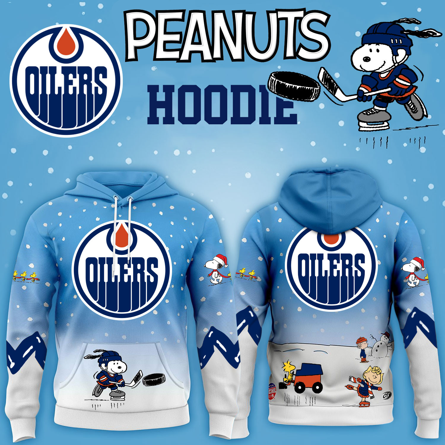 Edmonton Oilers Hockey Peanuts Hoodie 2026 Limited Edition