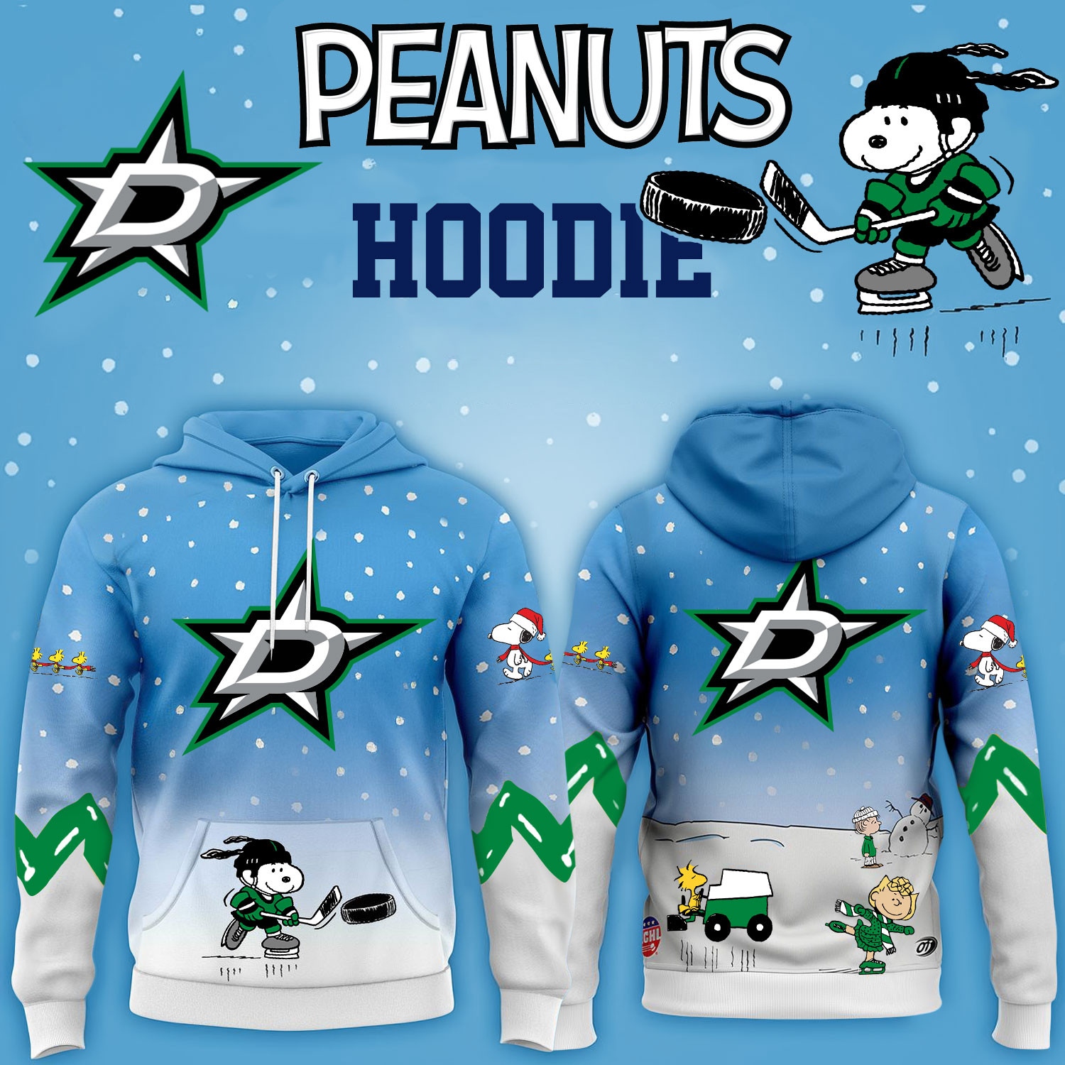 Dallas Stars Hockey Peanuts Hoodie 2026 Limited Edition