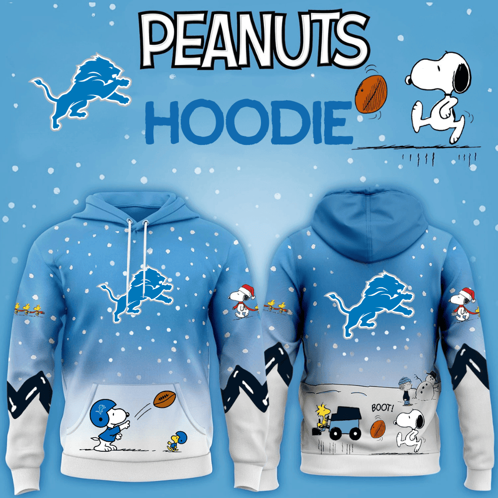 Detroit Lions Football Peanuts Hoodie 2026