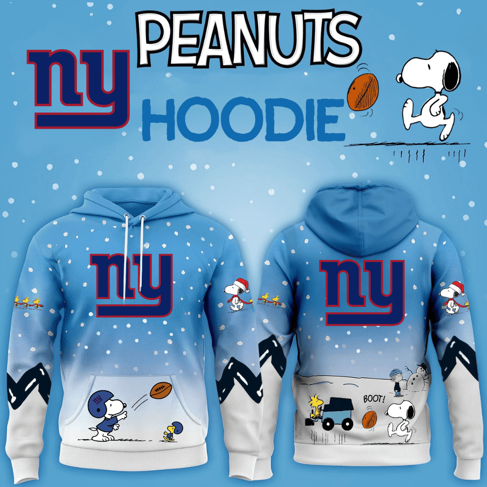 New York Giants Football Peanuts Hoodie 2026