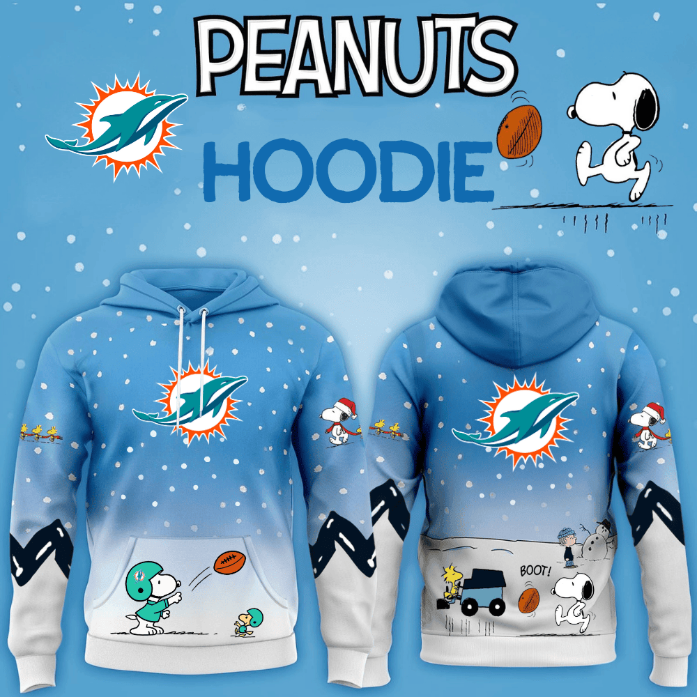 Miami Dolphins Football Peanuts Hoodie 2026