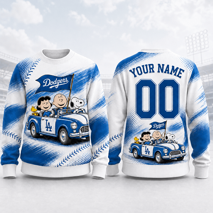 Road to Dodger Stadium – Snoopy and Friends Personalized Edition - 3D Sweatshirt