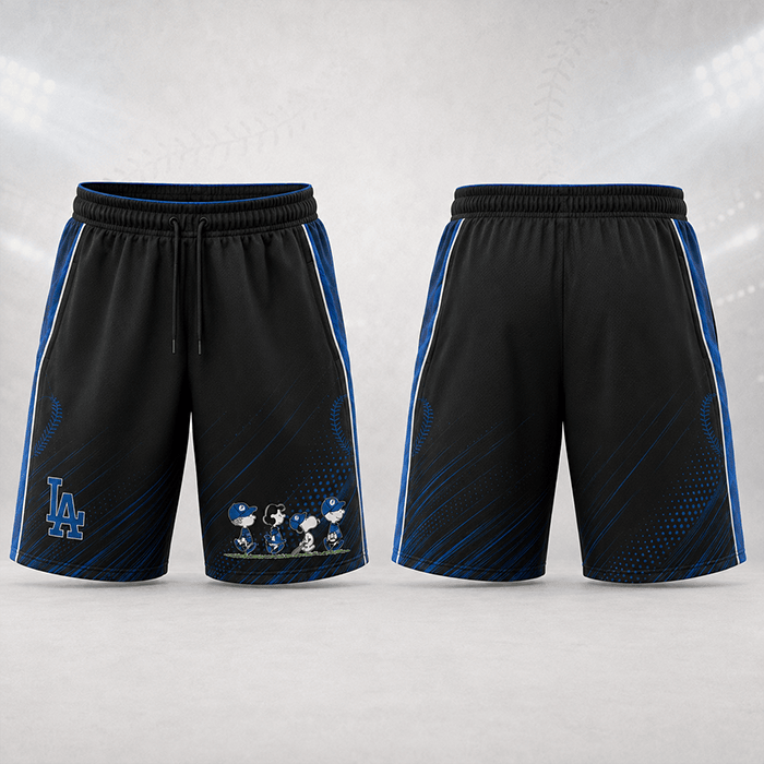 Through Every Era, Always Dodgers – Snoopy Legacy Personalized Edition - 3D Men Short Pant