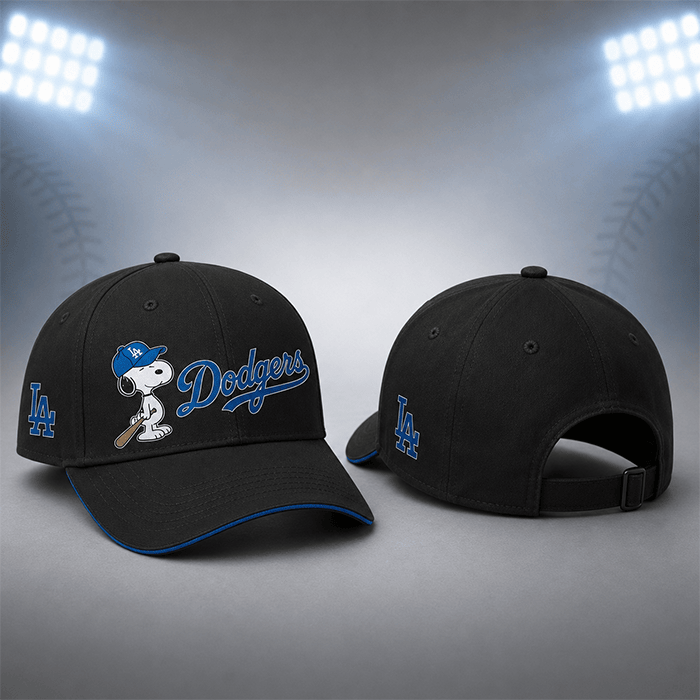 Through Every Era, Always Dodgers – Snoopy Legacy Personalized Edition - 3D Classic Cap