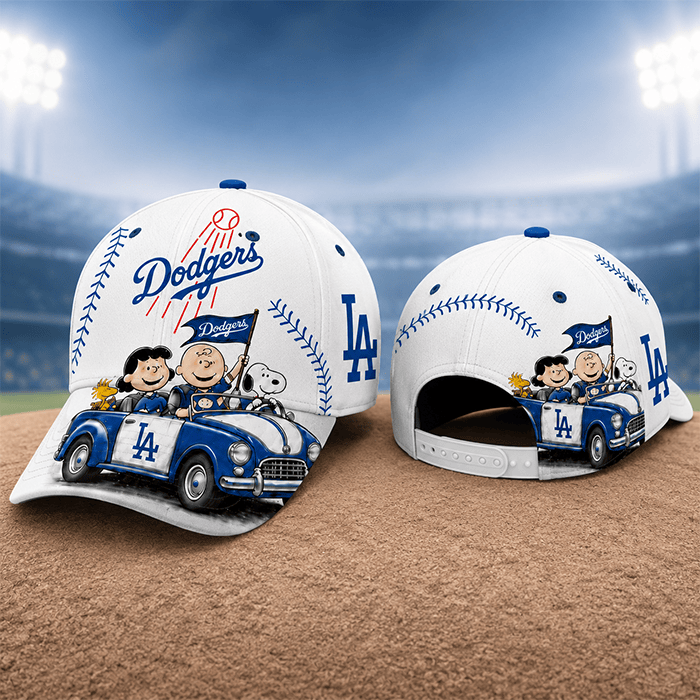 Every Inning, Every Memory, Together – Dodgers and Snoopy Road Trip Personalized Edition - 3D Classic Cap