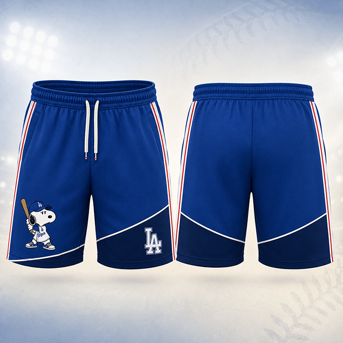 Snoopy x Dodgers – My Heart Belongs to Blue - Personalized - 3D Men Short Pant