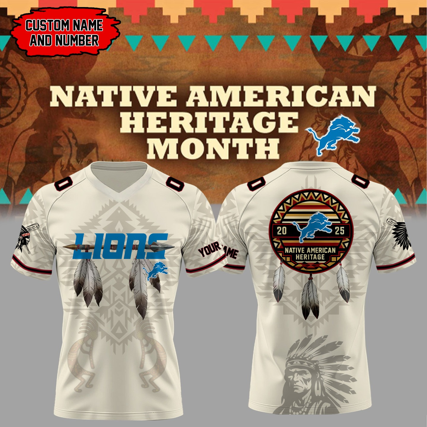 Detroit Lions Native American Heritage Month
